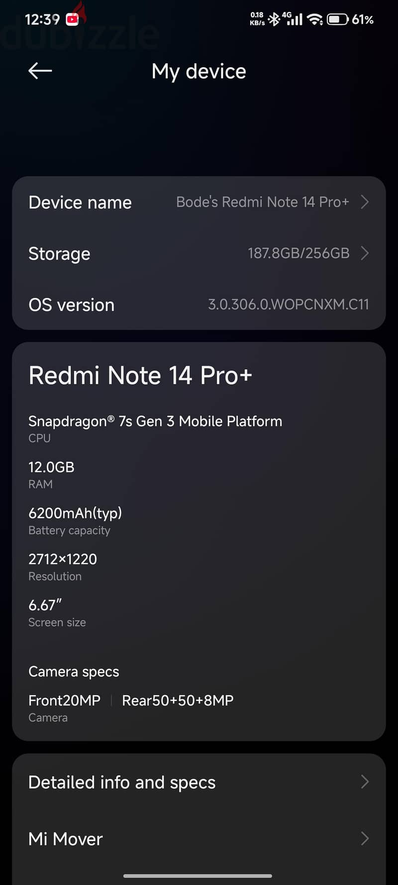 Xiaomi note 14 pro+ 3