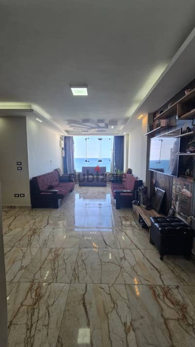 Apartment for rent 140m direct Sea view, شقه للايجار مفروش  Cleopatra