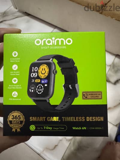Smart watch 6N جديده استعمال مرتين بس