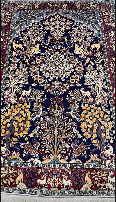 سجاد ايراني يدوي (قم شجرة الحياة الايرانيه)