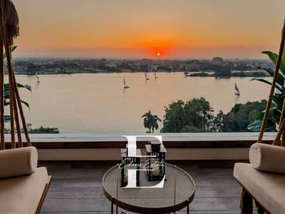 Imagine waking up every day to the view of the Nile. . and the Pyramids Luxury apartment for rent on the Corniche in Maadi,