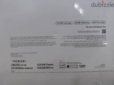 MacBook pro M4 pro 16 inch Ram 24 الجهاز كسر زيرو من تريد لاين