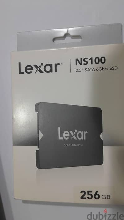 hard lexar ssd 256gb جديد مبرشم