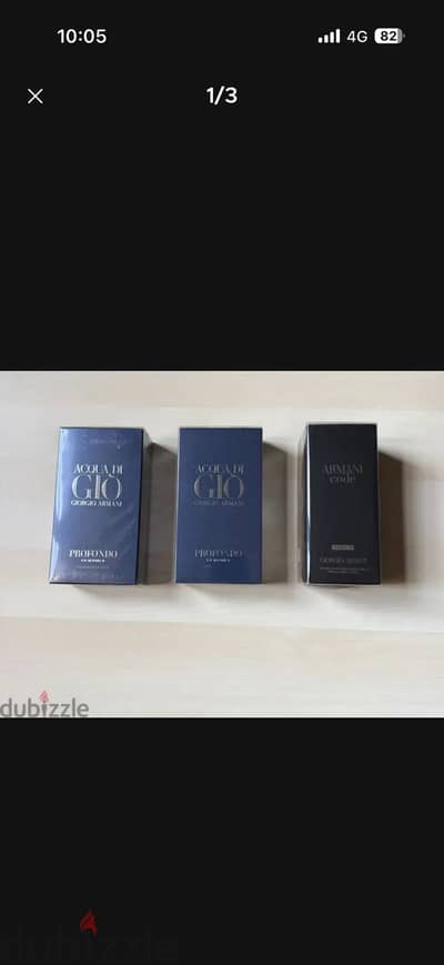 Perfume (1Armani code 125ml - 2Aqua Di Gio 125ml)