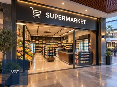 محل سوبر ماركت 47م للبيع في The Square Mall الشروق | مقدم 10% وتقسيط 42 شهر