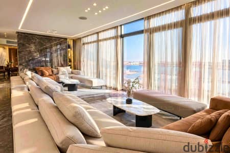 شقة Resale للبيع 233م سموحة - كومباوند سكاي لاين (إستلام فوري - فيو مفتوح)