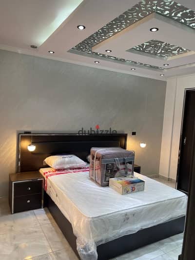 Furnished apartment for rent in Al-Rehab in first occupancy condition, hotel finishing and furnishing next to the market and services, garden view