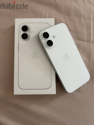 I phone16 plus white new for sale 38k
