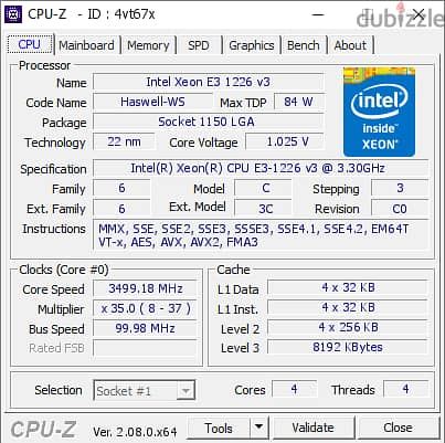 Exon e3 1226 v3 1