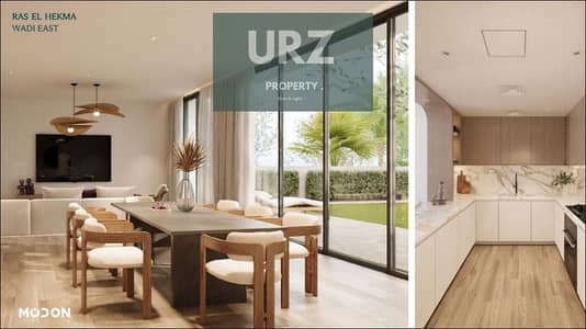 fully finished apartment  with ACs overlooking lagoon and golf withinin modon Ras ElHekma Bay North Coast close to Almaza and Haciend