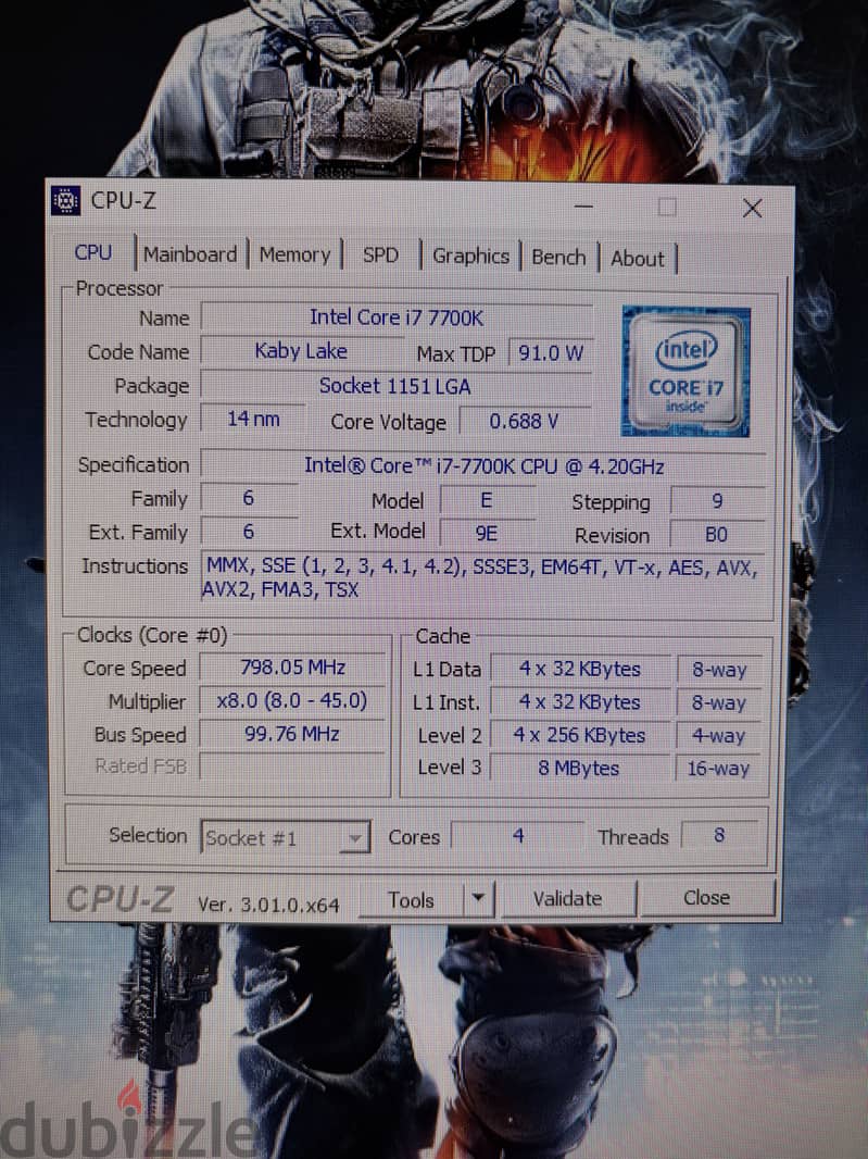 Bundle : Asus strix b250f , Intel i7 7700K , SSD 5