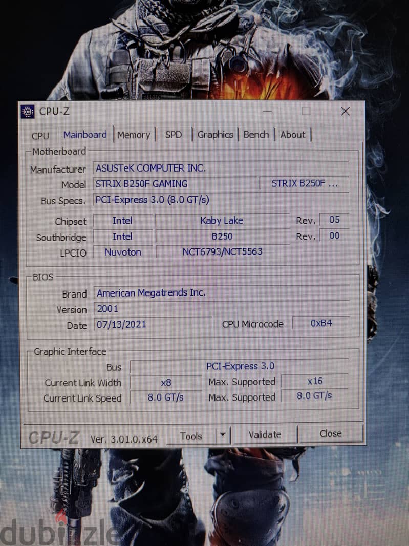 Bundle : Asus strix b250f , Intel i7 7700K , SSD 6