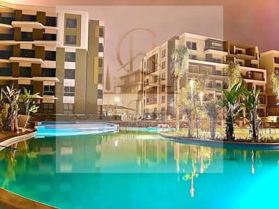 3-bedroom apartment, ultra-super-luxuriously finished, featuring a prime view of green spaces. Resale directly from the owner in the Palm Hills compou