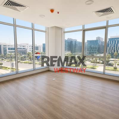 مكتب للإيجار متشطب بالتكييفات على المحور مباشرة الشيخ زايد  Office for Rent Fully Finished with ACs Directly on the Main Axis Sheikh Zayed
