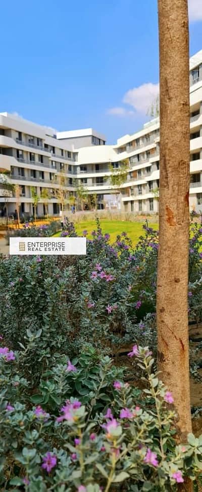 Apartment 3 bedrooms + garden, ready to move, for sale in Bloom Fields New Cairo compound with installments