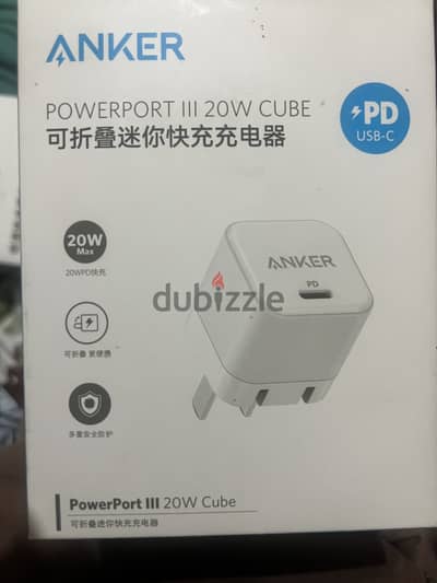 شاحن أنكر الأصلي Anker PowerPort III 20W Cube