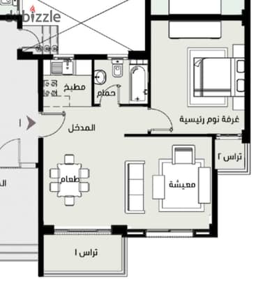 افضل استوديو للبيع بمدينتي باقل اوفر b14 استلام سنه تم بناء العماره بالفعل اتجاه بحري بجوار الخدمات