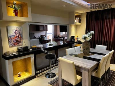 Furnished apartment for rent in Madinaty B6 in an area of 143m Ultra Super Lux near the Movement Square and South Park