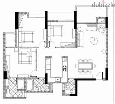 3 bedroom apartment with all appliances and AC @ the icon residence