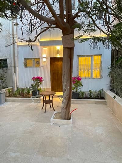 Apartment for sale in Zayed Gardens Villas. 70 sqm + 30 sqm garden, 2 floors, 3 beds, 2 baths. Price: 3.6M EGP.