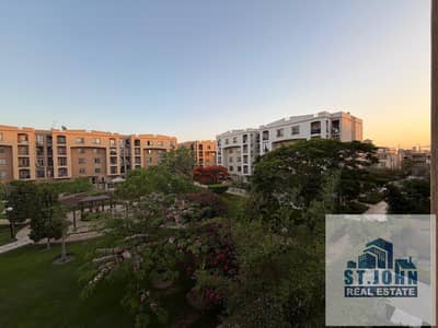 Apartment for sale of 155m area in Al Rehab, garden view next to services and the market, three bedrooms, three bathrooms, and a three-piece reception, distinguished location, immediate delivery