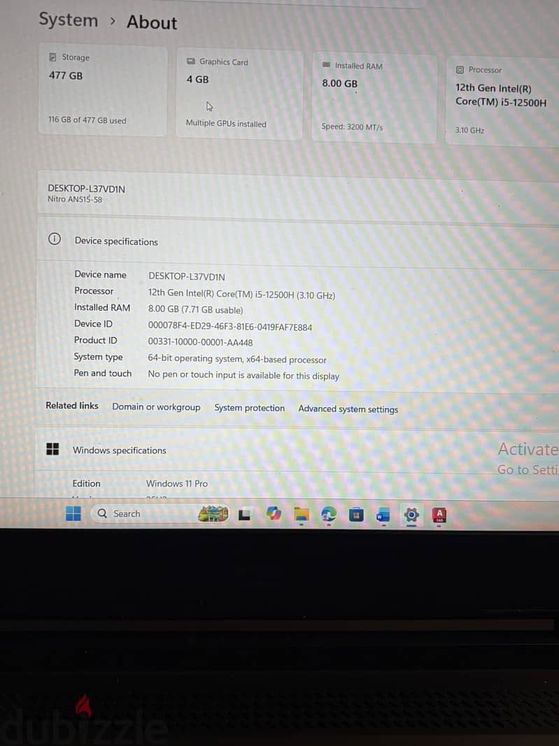Acer laptop Mona 2