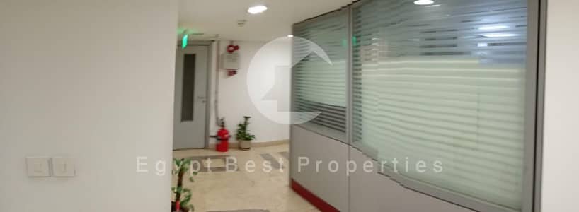 HOT DEAL Office 1100m Furnished with AC North 90th Street for sale in 5th Settlement New Cairo