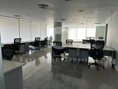 LOWEST PRICE Rent Office 500m Furnished with ACs for Rent in 1st Settlement at Mostafa Kamel Axis 5 Min from north 90th Street