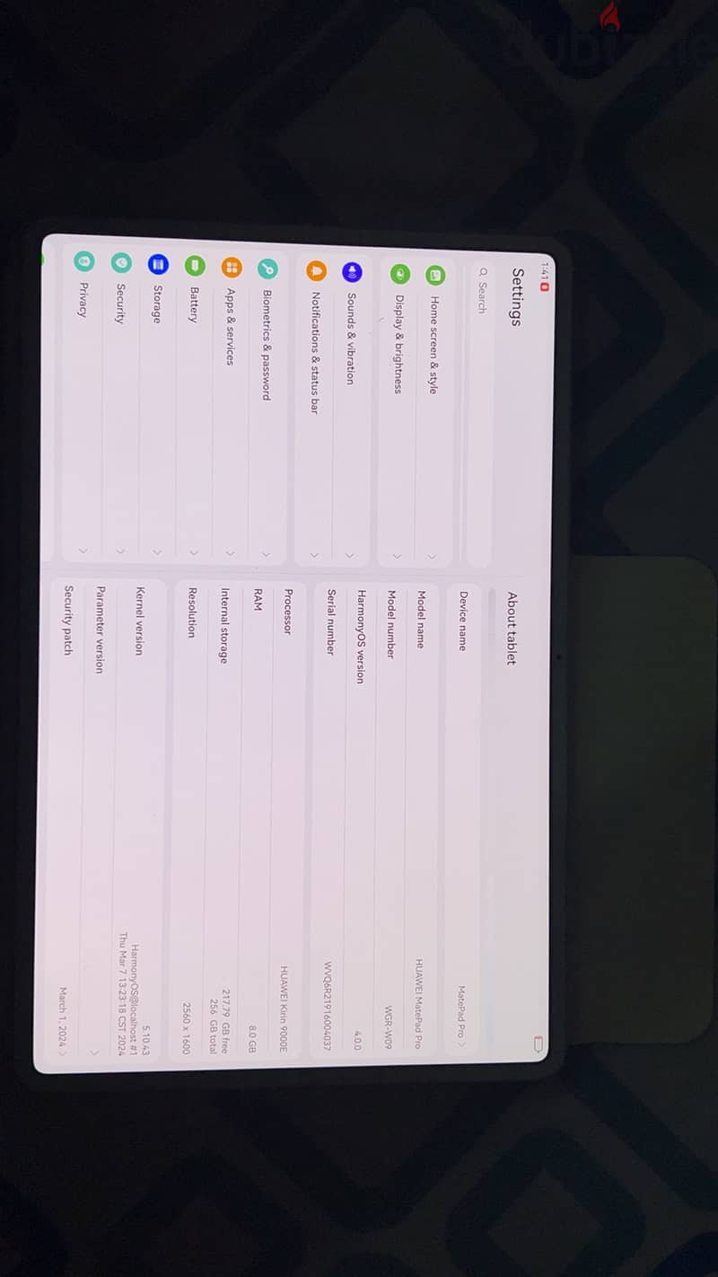 HUAWEI Matepad pro 12,6 1