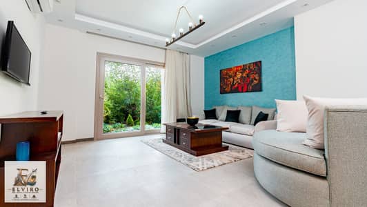 Ultra Super Lux Ground Floor Apartment furnished Ultra Modern With Garden For Rent in Galleria Moon Valley - 5th Settlement