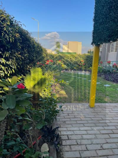 For rent, a furnished apartment on the ground floor with a garden in Sheikh Zayed [ Compound Dar Misr 16 ]
