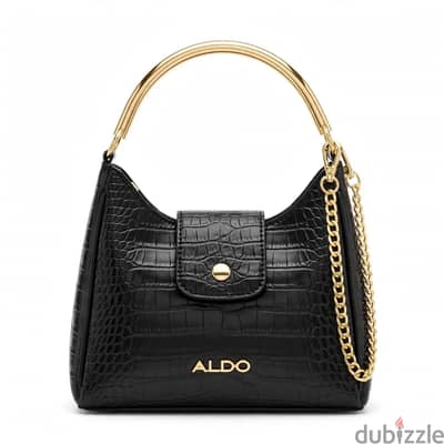 شنطة ALDO اصلية جديدة بالتيكت - كروكو اسود - اسكندرية