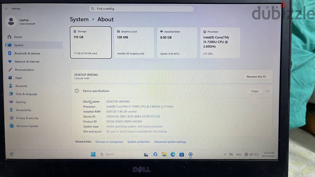 Dell latitude 5480 2