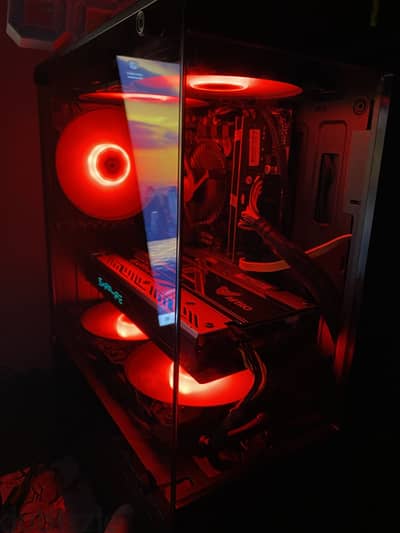 كيسة Gaming بمراوح RGB وشكل شيك، مناسبة للألعاب