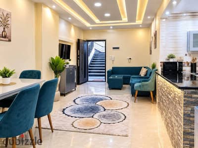 Furnished two-bedroom apartments with a living room available for long-term rent in Hurghada (Al-Kawthar district), opposite Al-Masry Hospital.