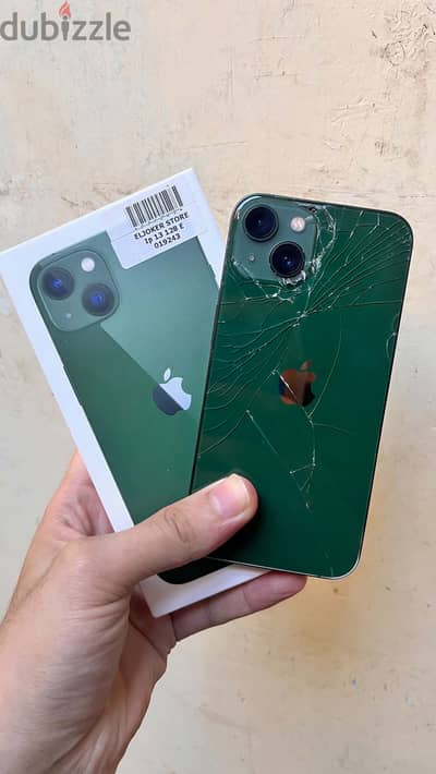Iphone  13 128 بطاريه 100% خالص ضريبه معاه البوكس بتاعه
