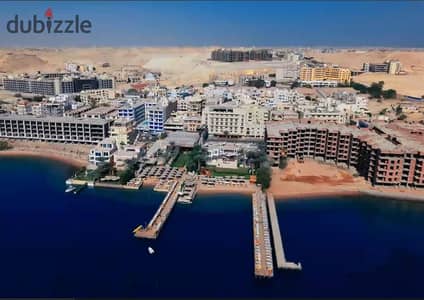 شقة فندقية بإطلالة على البحر للبيع على الممشى السياحي بالغردقة | بجوار ماريوت | تقسيط حتى 4 سنوات