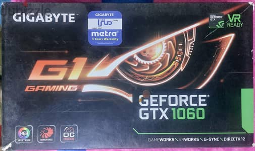 NVIDIA GeForce GTX 1060 (نسخة 6 جيجابايت باثنين مروحة من Gigabyte