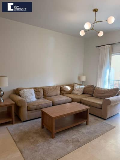 شقة فاخرة مفروشة بالكامل للإيجار في ميفيدا القاهرة الجديدة بفيوعلى حمام السباحة 134 متر مربع