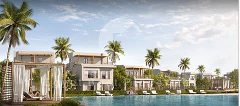 fully finished villa for sale in the RED SEA 1sr row lagoon with ZERO % down payment