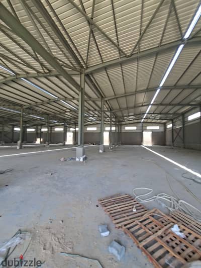 Warehouse 4000 meters for rent in front of Al-Abour directly