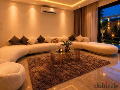 فيلا فاخرة للإيجار في كومباوند الباتيو الزهراء - الشيخ زايد، 4 غرف نوم، 4 حمامات، تشطيب راقي وموقع مميز جداً. للتواصل المعاينة فوراً!