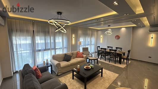 Super Lux apartment for rent in the distinguished Villette compound, close to Al-Teseen Street in the Fifth Settlement