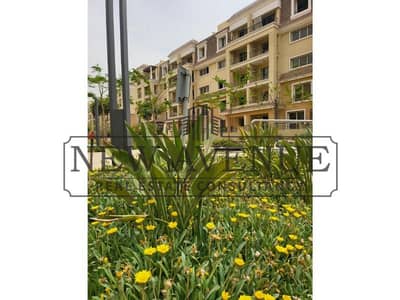 افضل سعر شقة بحري كورنرعلي فيو الفيلات و الHup في كمبوند سراي بجوار مدينتي - Sarai phase S1