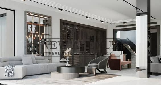 ڤيلا مستقله مع ببيزمنت تشطيب مميز للبيع بالتكييفات و المطبخ ٧ غرف على اللاندسكيب في Palm Hills Katameya PK1 القاهرة الجديدة