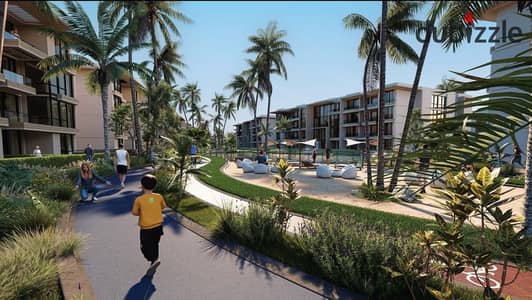 For sale: 74 sqm hotel apartment at Rotana, Marvel New Zayed, Alexandria Desert Road, opposite Sphinx Airport. 8% down, 8-year installments.