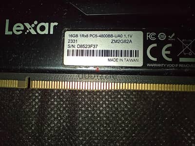 رامات Lexar  DDR5 RGB 32GB (2x16GB) 4800MHz