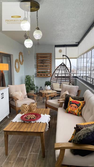 Modern Apartment 3 bedrooms with terrace open landscape view early delivery gated compound down payment 3% installments 10 years