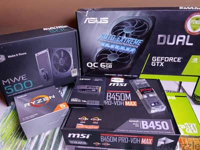 كمبيوتر بمعالج Ryzen 5 3600  4.2ghz كرت Gtx 1660 Super