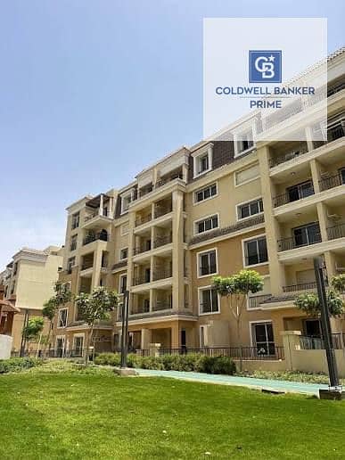 3-bedroom apartment for sale by the owner in Sarai Compound (Nasr City/Suez Road). It features a prime north-facing position with a stunning view of t